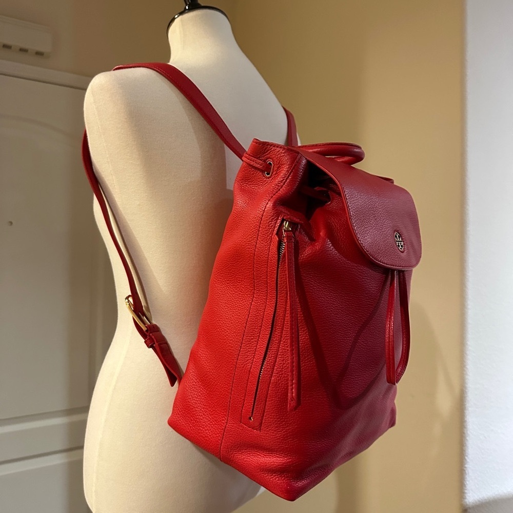 Tory Burch Red Backpack - Picture 3 of 17